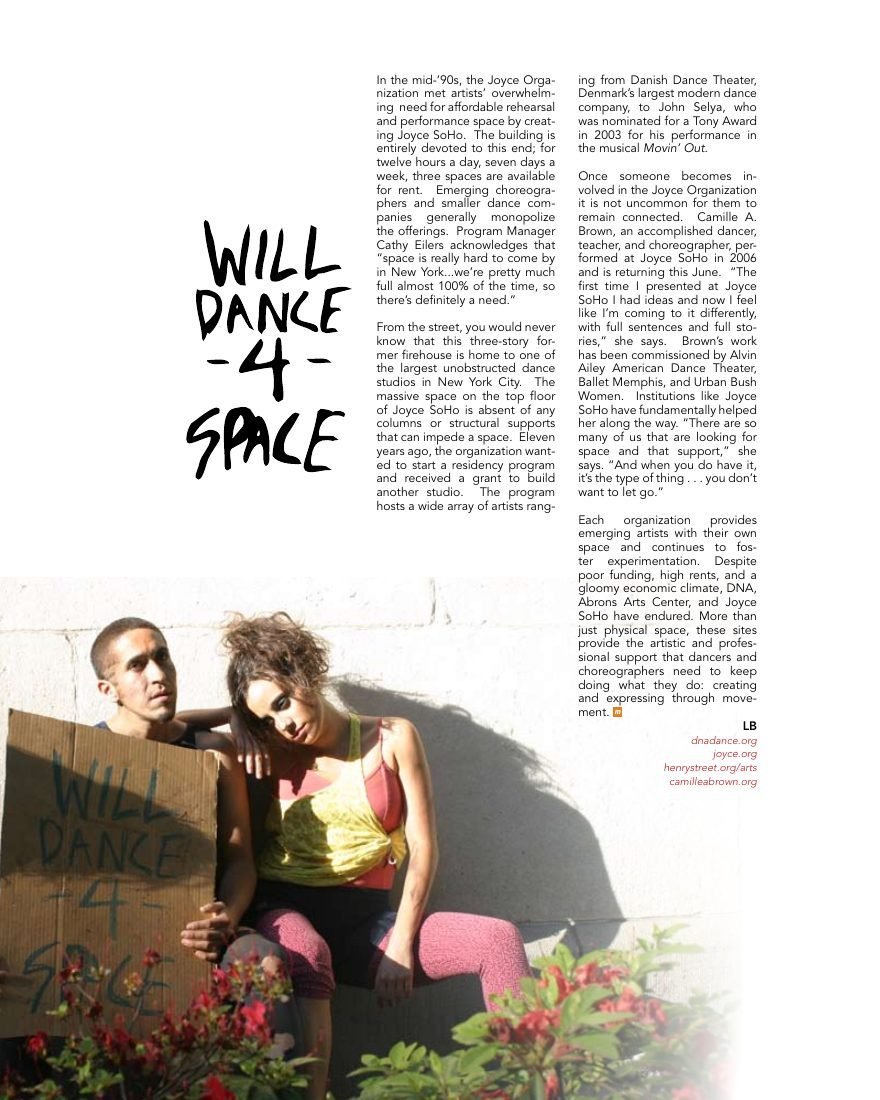 Issue 9 · Will Dance for Space