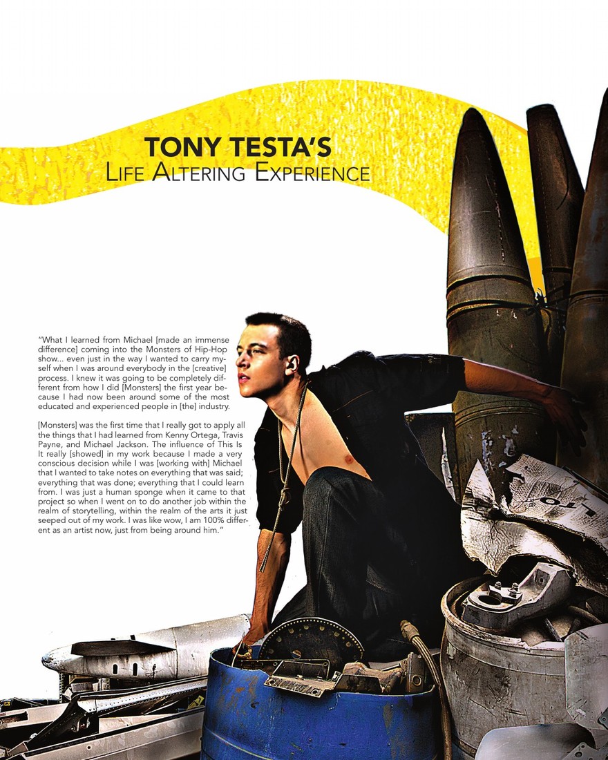 Tony Testa’s Life-Altering Experience, opening page in movmnt No. 10, Winter 2009, p. 45