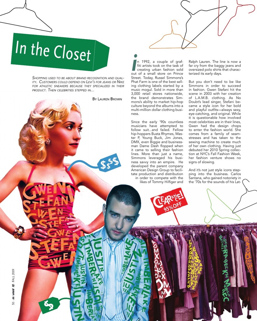 In the Closet, opening page in movmnt No. 10, Winter 2009, p. 50