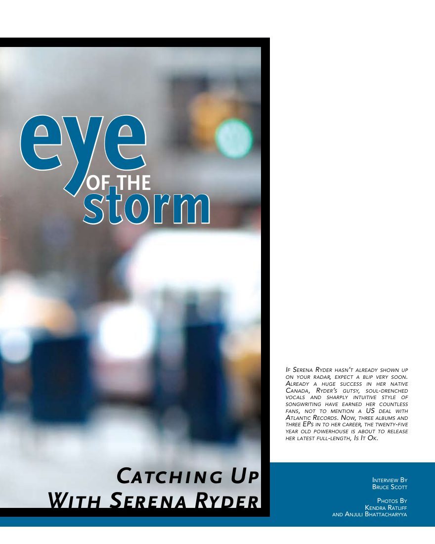 Eye Of The Storm, opening page in movmnt No. 9, Spring 2009, p. 17